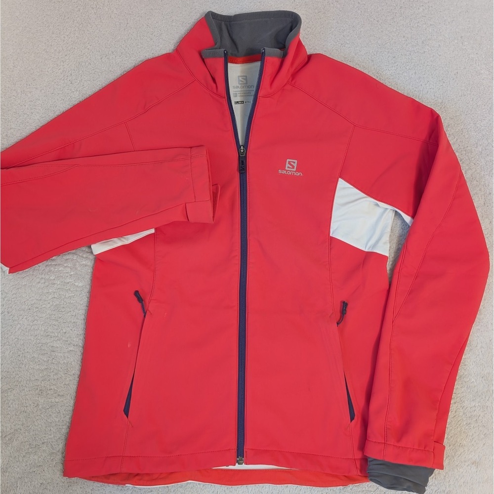 SOLOMON Climawind Stretch Soft Shell Nylon Jacket Women Size Medium VR2595